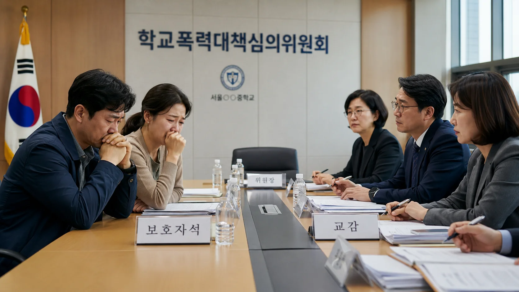 창원 학교폭력 중재 합의|학교폭력대책심의위원회 회의 및 상담 장면