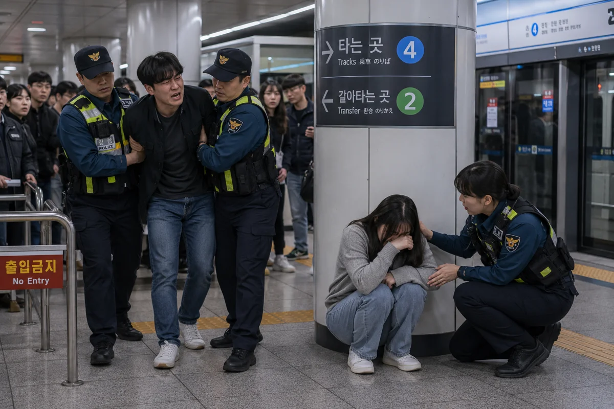 창원 학폭위 행정심판|지하철역 내 경찰의 범인 검거 및 피해자 보호 상황